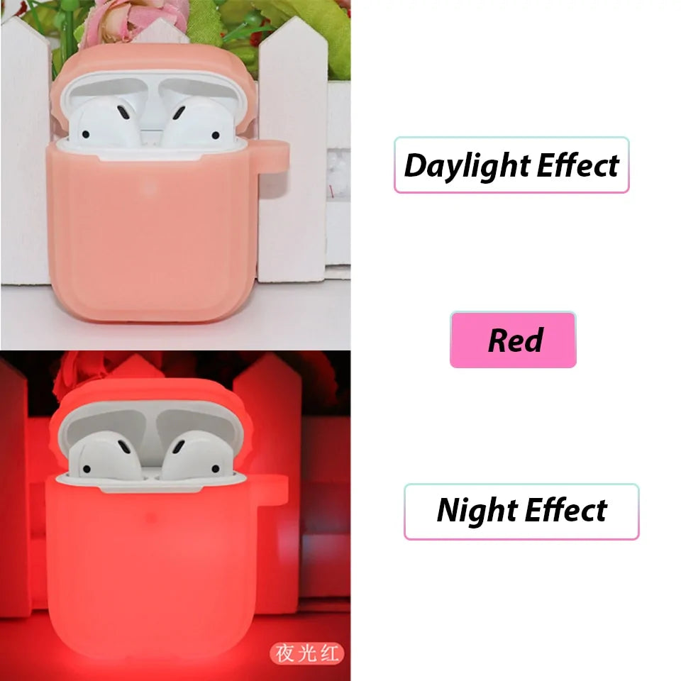 Glow-in-the-Dark Silicone Case for Apple AirPods Pro: Shockproof Protection Anti Spier