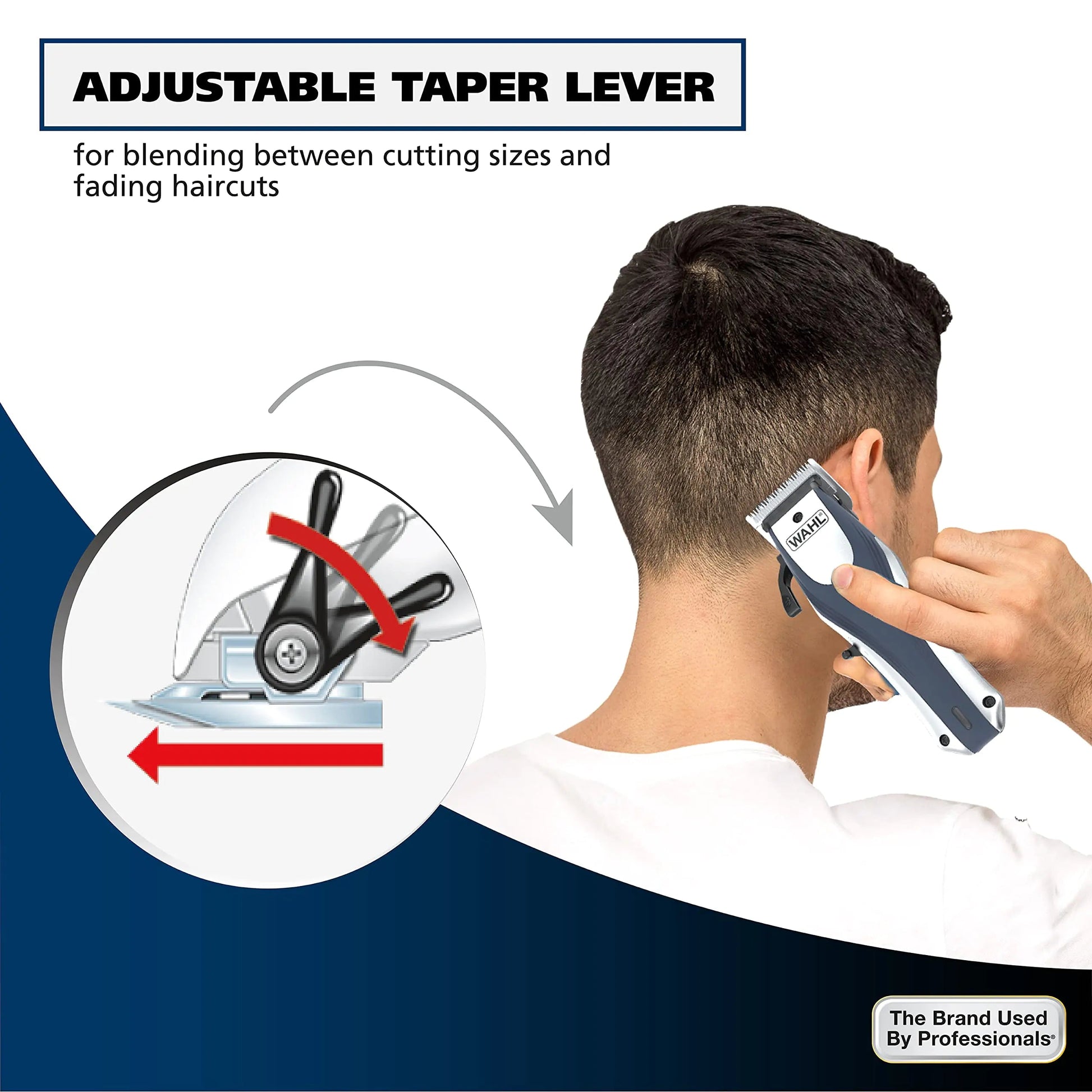 Wahl Lithium Ion Pro Rechargeable Cordless Hair Clippers for Men, Woman, & Children with Smart Charge Technology for Convenient at Home Haircutting - Model 79470 Sliver 22 Piece Set Anti Spier