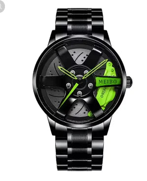 New Fashion Casual Car Wheel Hub Caliper Design Watches Men Anti Spier