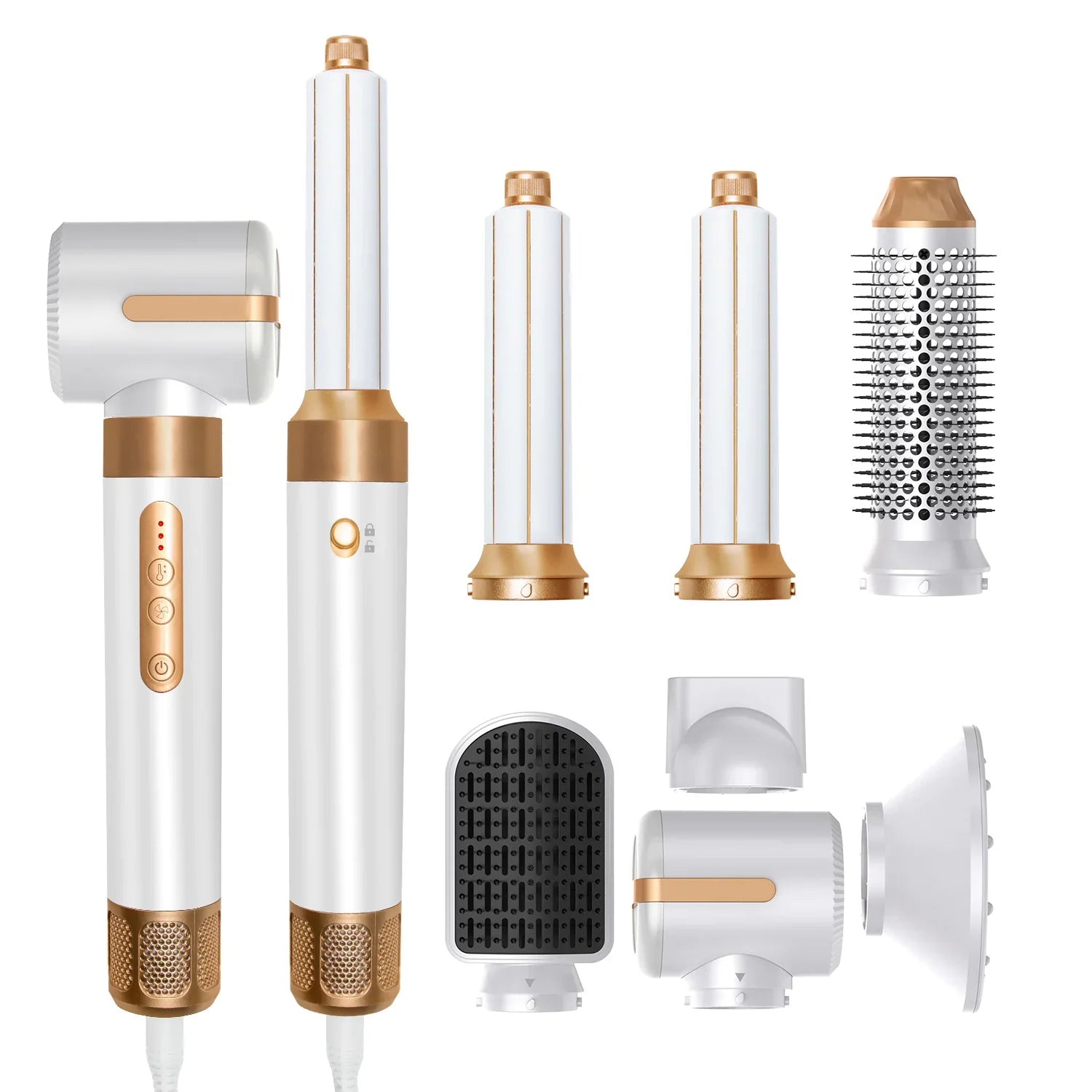 7-in-1 Hot Air Hair Styling Comb Anti Spier