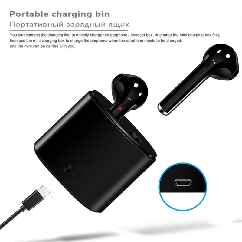 i7s TWS Wireless Headphones Bluetooth 5.0 Anti Spier