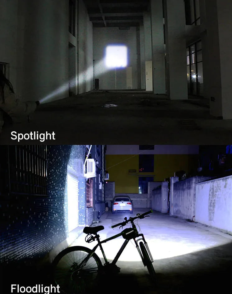 Super-Bright 90000LM LED Tactical Flashlight 5 Modes Zoomable Torch Searchlight Anti Spier