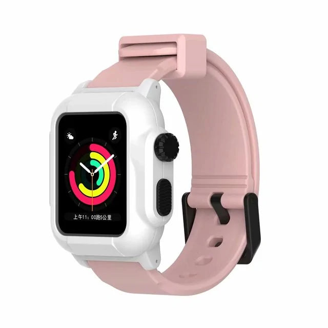 Waterproof Case And Strap Watch Anti Spier