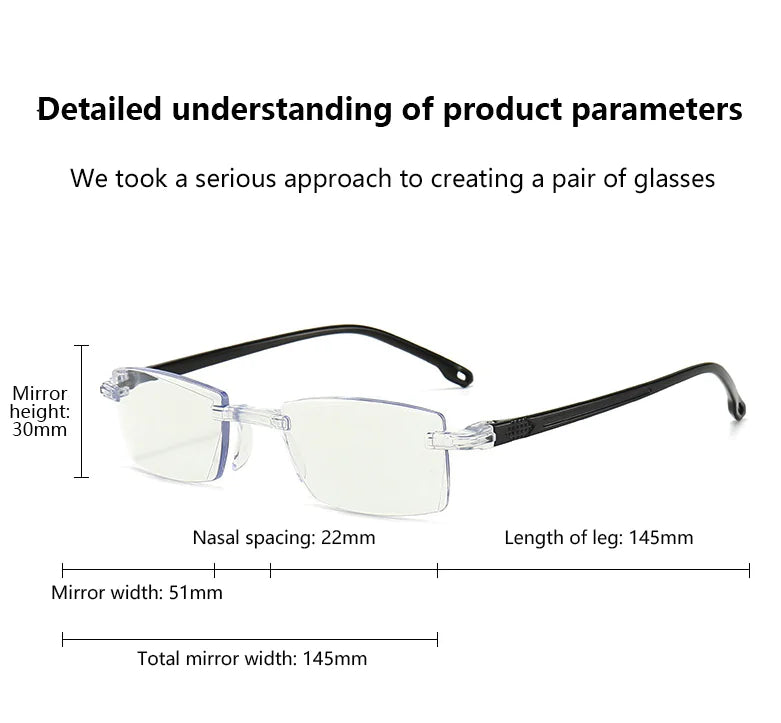 Always ready, always clear  4-pack blue light readers.