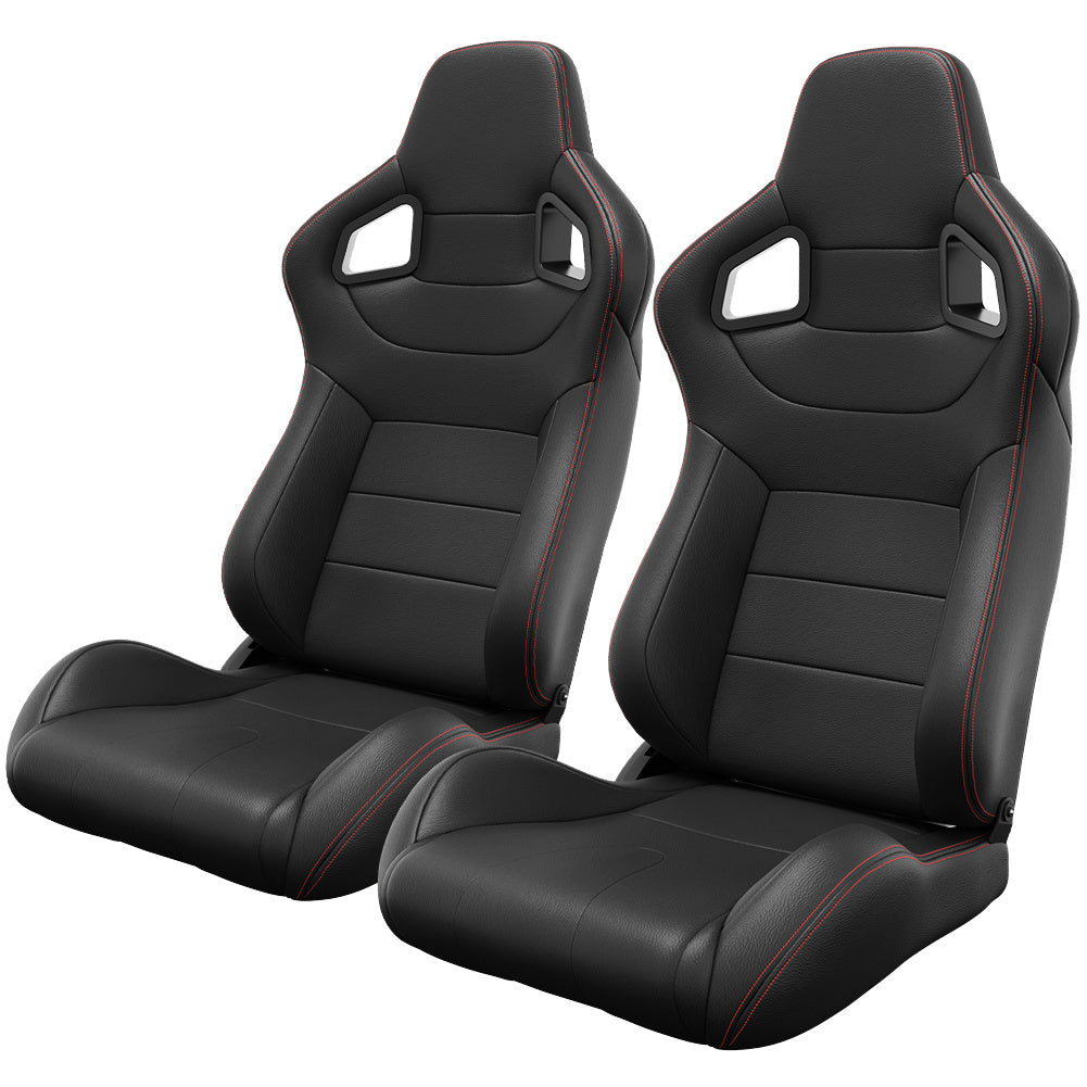 Two Universal Bucket Racing Seats -seat Bracket Not Included Anti Spier