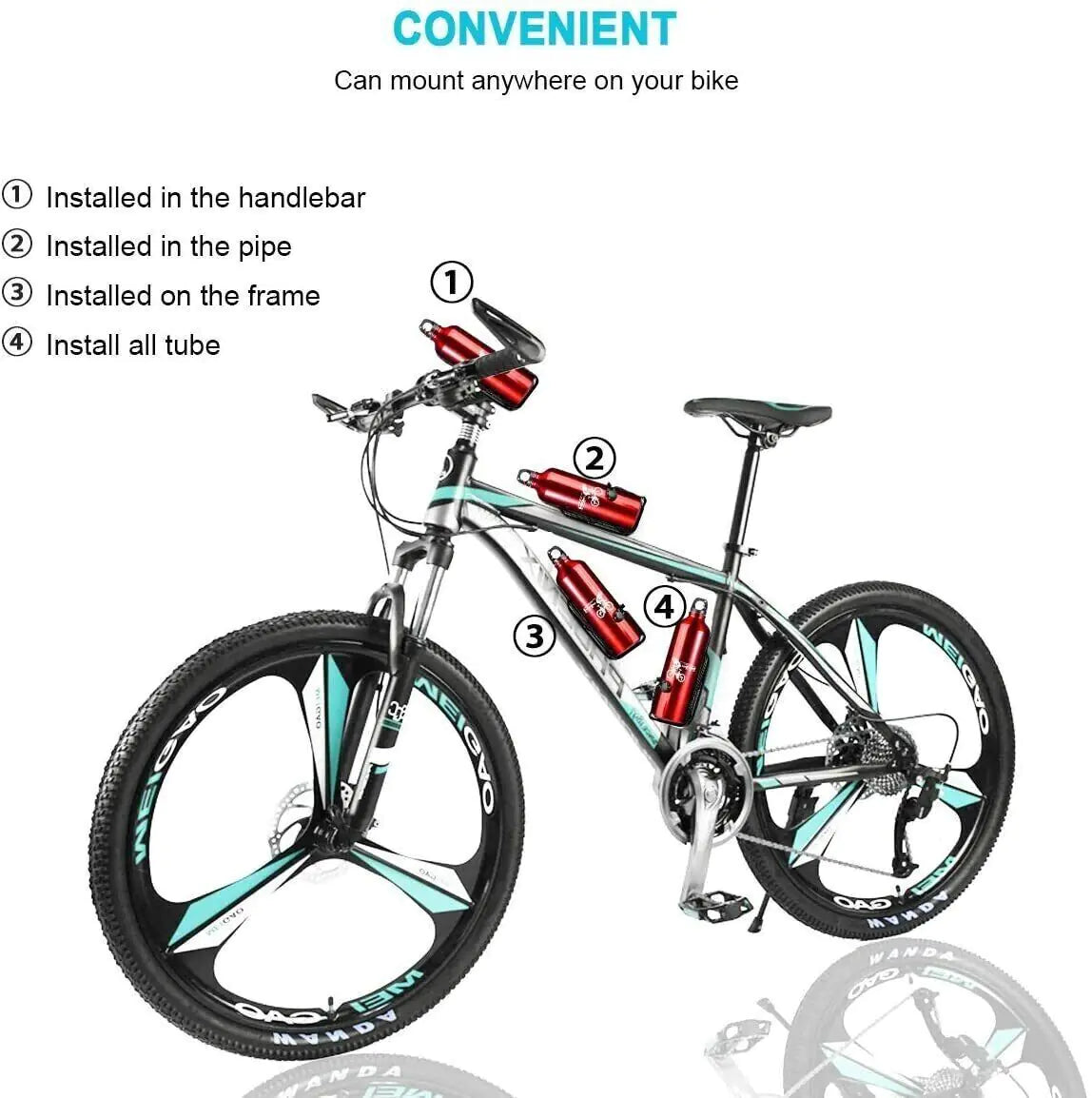 2 Packs Bike Water Bottle Cages Bicycle Lightweight Aluminum Alloy Bottle Holder Anti Spier