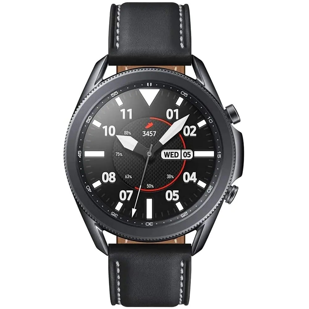 Samsung Galaxy Watch3 2020 Smartwatch (Bluetooth + Wi-Fi + GPS) International Model (Black 45mm) (Renewed) Anti Spier