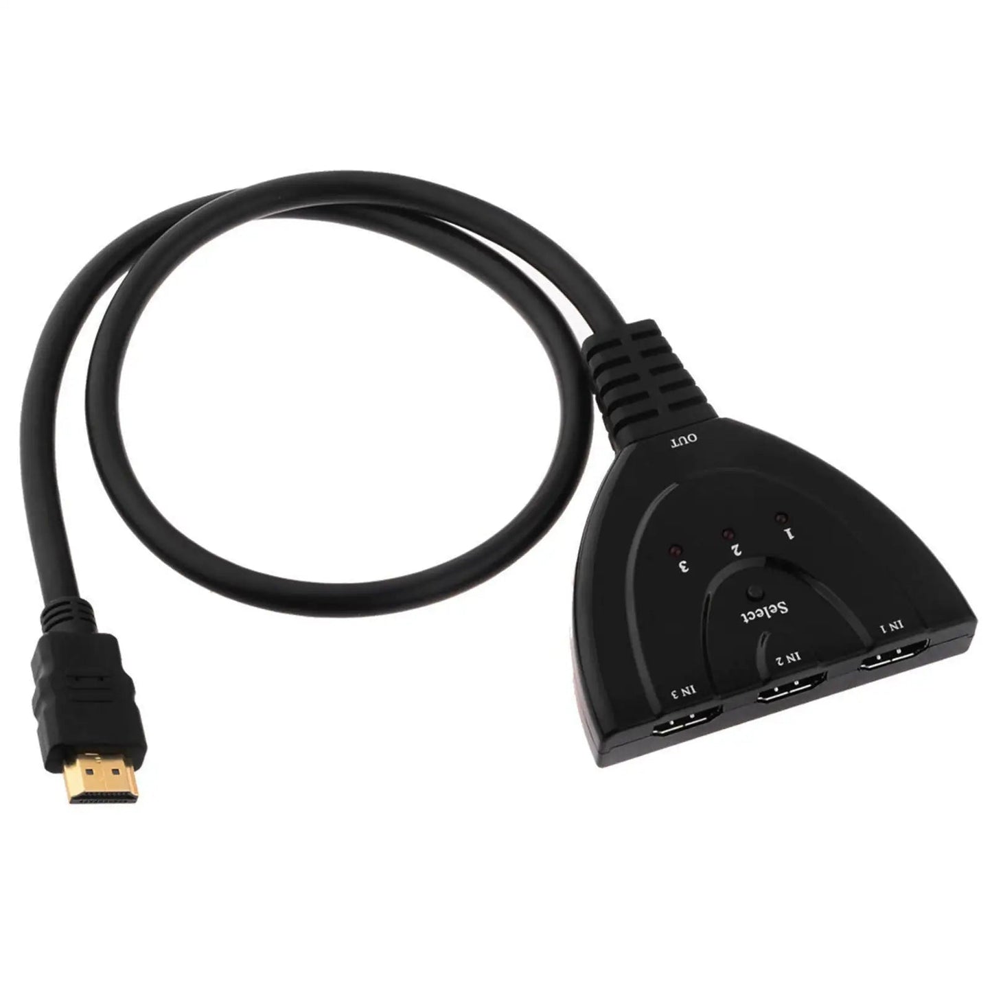 3 Port HDMI Splitter Cable 1080/4K Switch Switcher HUB Adapter for HDTV PS4 Xbox Anti Spier