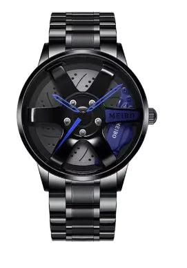 New Fashion Casual Car Wheel Hub Caliper Design Watches Men Anti Spier