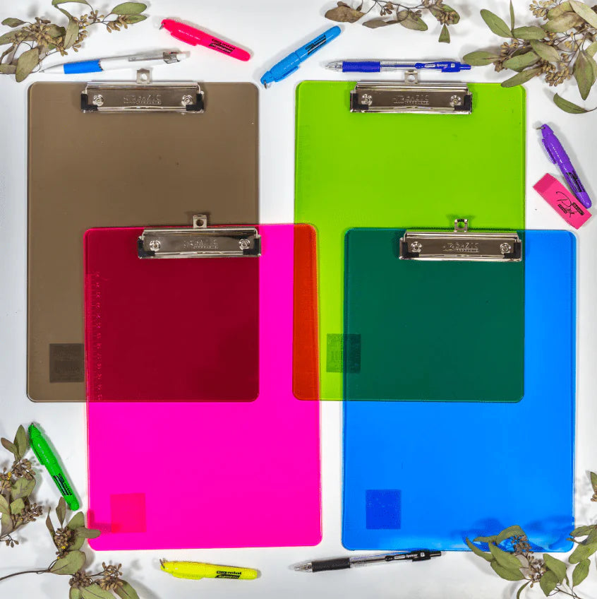 Standard Size Plastic Clipboard w/ Low Profile Clip Anti Spier