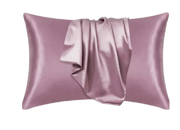 Silk-like Solid Color Pillowcase Anti Spier
