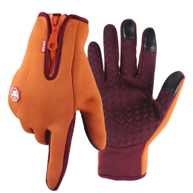 Unisex Touchscreen Thermal Full Finger Gloves Anti Spier