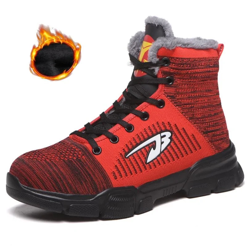 Mens Winter Safety Work Boots Shoes Anti Spier