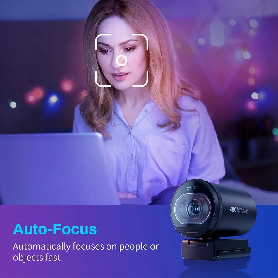 Ultra-clear 4K Live Broadcast Computer Camera Anti Spier