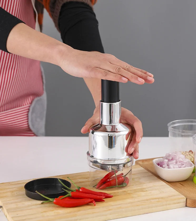 Vegetable Fruit Salad Onion Garlic Food Hand Chopper Cutter Slicer Peeler Dicer Anti Spier