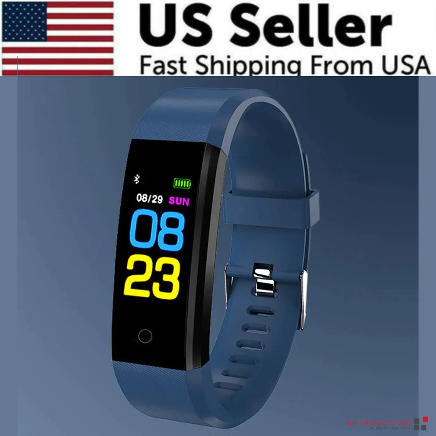 Fitness Smart Watch Activity Tracker Heart Rate For Women Men Oxygen BP Monitor - Anti Spier 