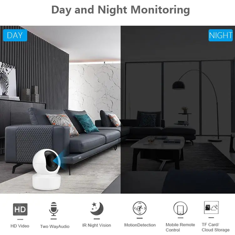 360 ANGLE WIFI NIGHT VISION CAMERA Anti Spier