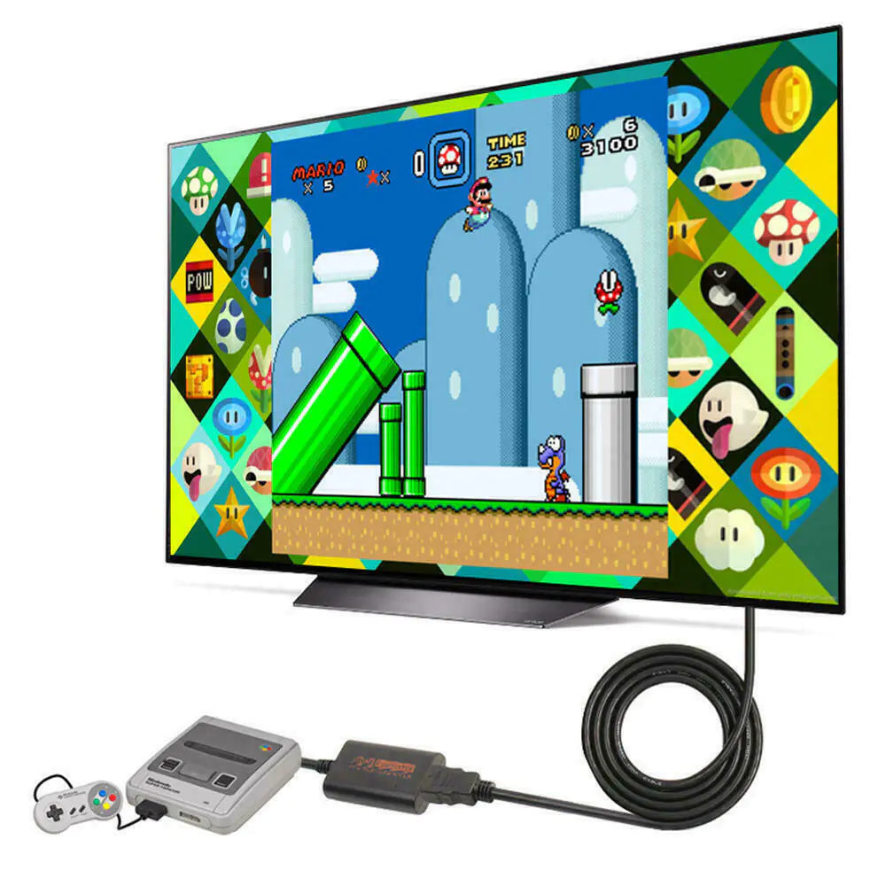 N64 To HDMI Converter Adapter HD Link Cable For Nintendo Gamecube Super NES SNES Anti Spier