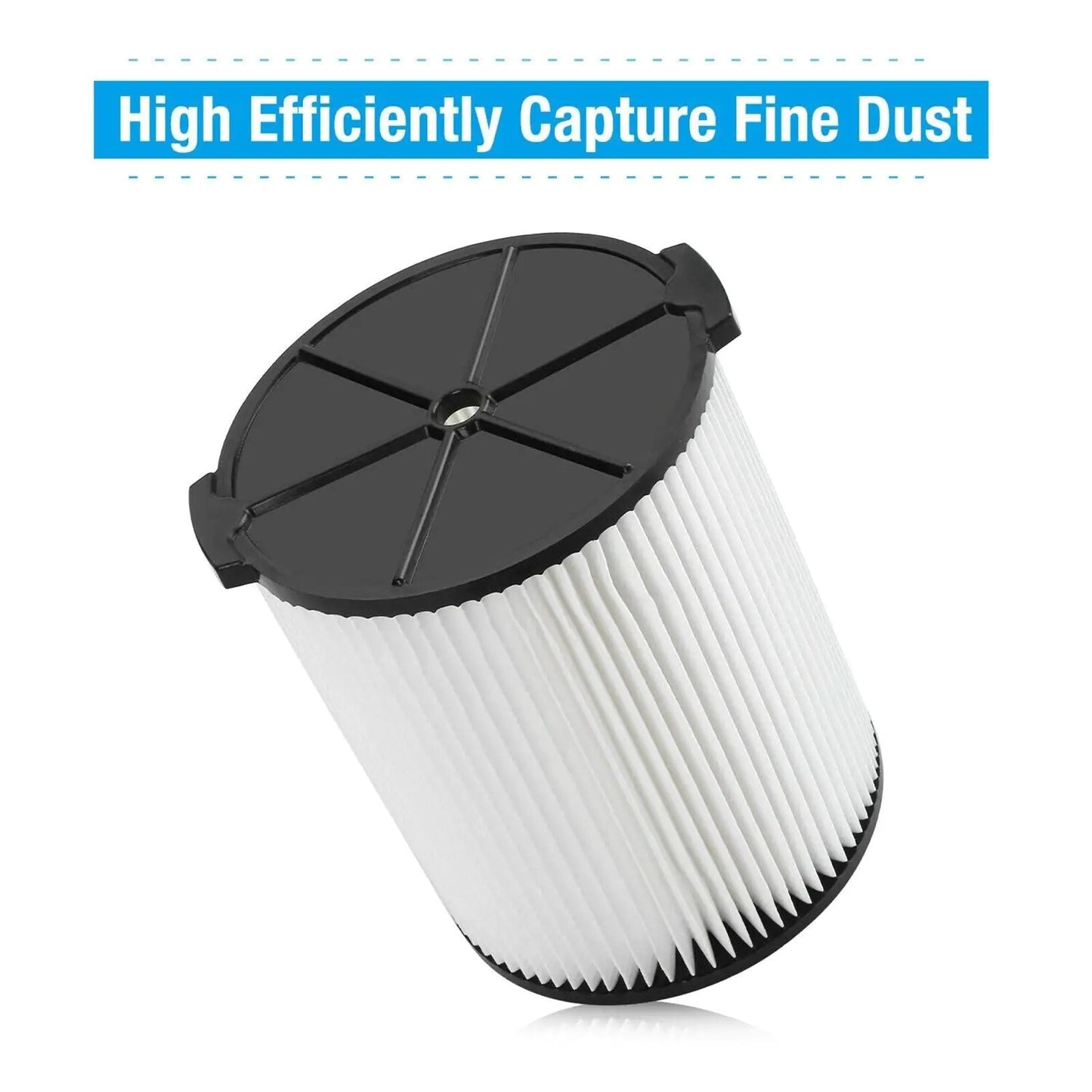 VF4000 Replacement RIDGID Wet/Dry Washable Vacuum Garage Shop Vac Pleated Filter Anti Spier