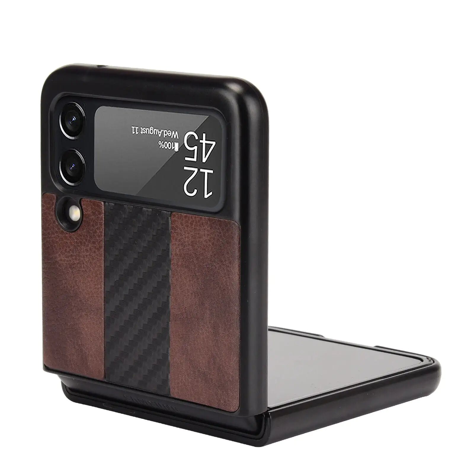 For Samsung Galaxy Z Flip 3 5G Slim Folding Leather Shockproof Phone Case Cover Anti Spier
