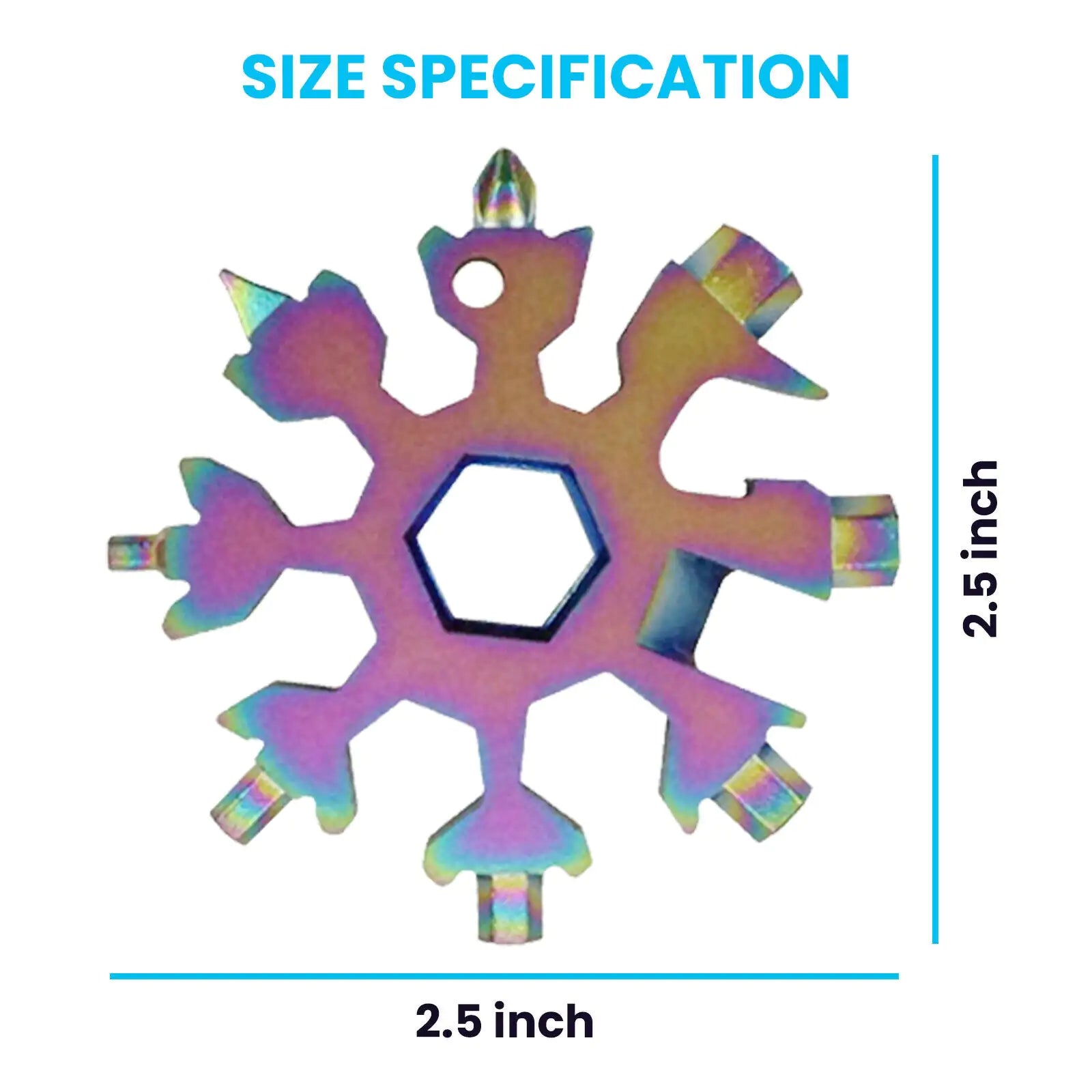 18 in 1 Portable Snowflake Multi Tool Anti Spier