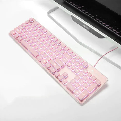 USB Wired Luminous Gaming Keyboard – Ideal for Home & Office Use Anti Spier