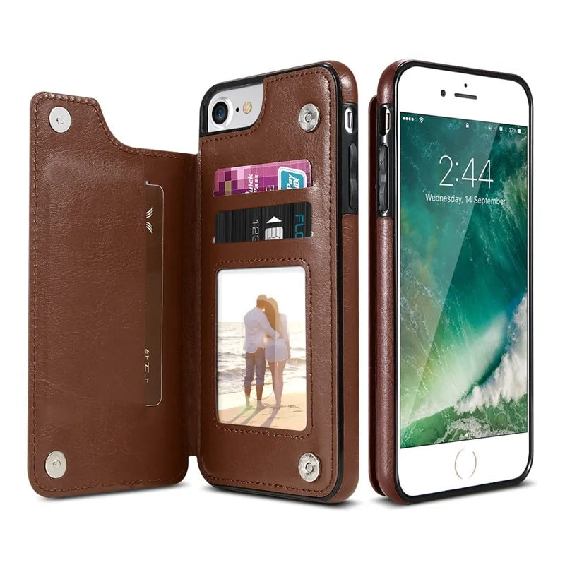 Retro Leather Case Anti Spier