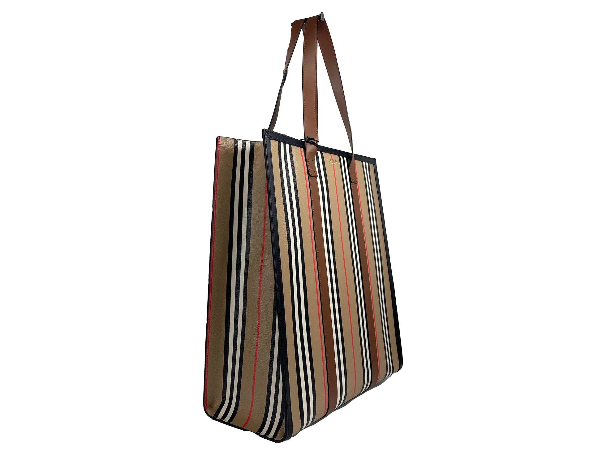 Burberry Medium NS Book Tote Bag Purse Anti Spier