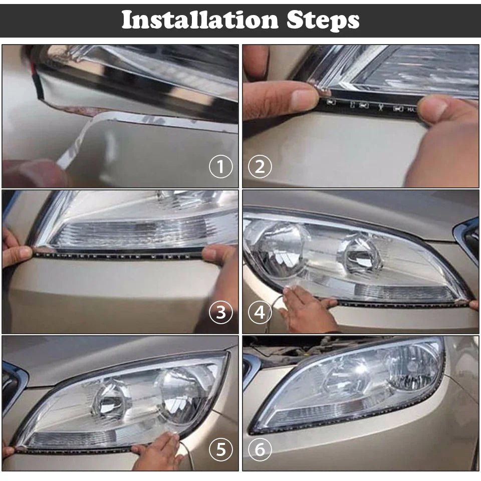 Lot Waterproof 12''/15 DC 12V Motor LED Strip Underbody Light For Car Motorcycle Anti Spier