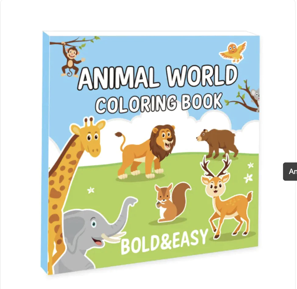Children's Coloring Book: 40 Food & Fruit Cartoons Anti Spier