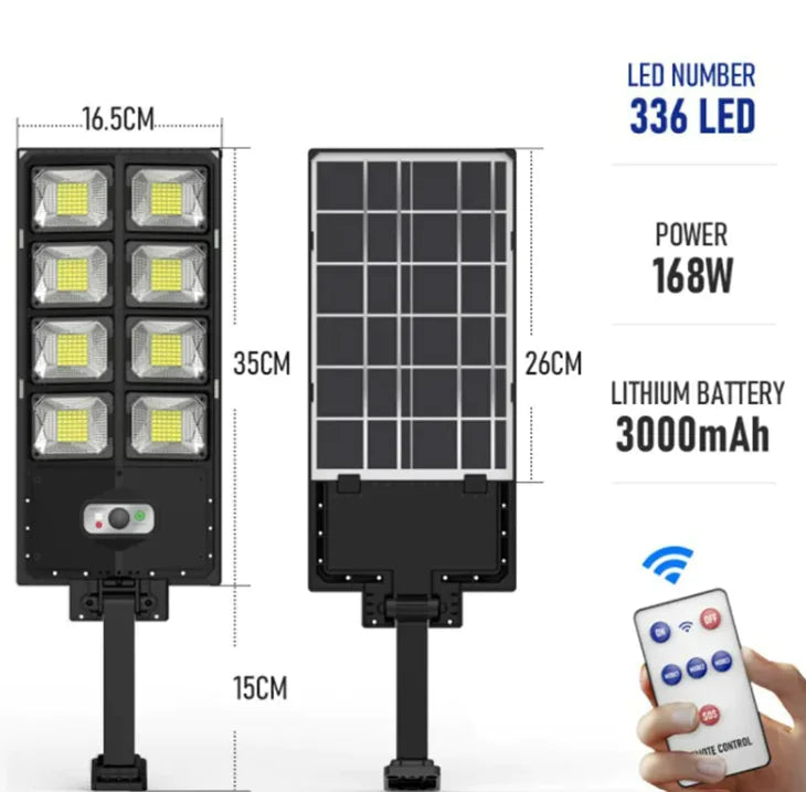 New Solar Double Row Street Light Anti Spier
