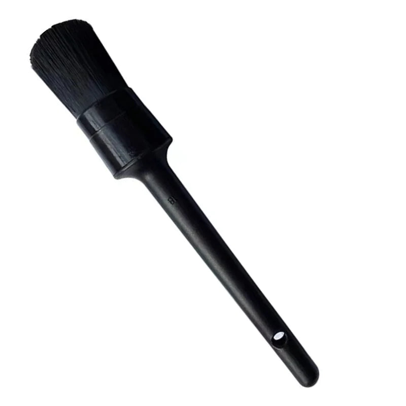 5PC Car Detailing Brush Kit Boar Hair Vehicle Auto Interior For Wheel Clean Sets Anti Spier