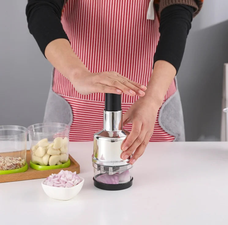 Vegetable Fruit Salad Onion Garlic Food Hand Chopper Cutter Slicer Peeler Dicer Anti Spier