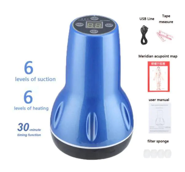 Electric Cupping Massage Magnet Tool Anti Spier