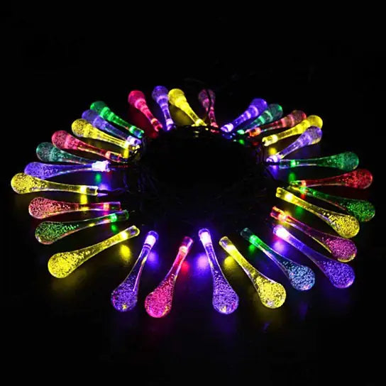 Dew Droplets 20 LED Solar Lights Falling Like Dew Anti Spier