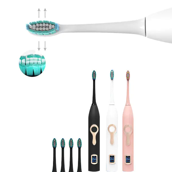 Smart Sonic LCD Electric Tooth Brush Anti Spier