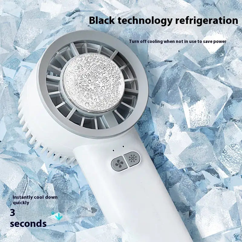 2024 Summer Gadget Handheld Turbo Jet Fan Mini Portable Ice Cold Fan Generation Brushless Motor Wind High Speed Duct Fans Violent Blower Anti Spier