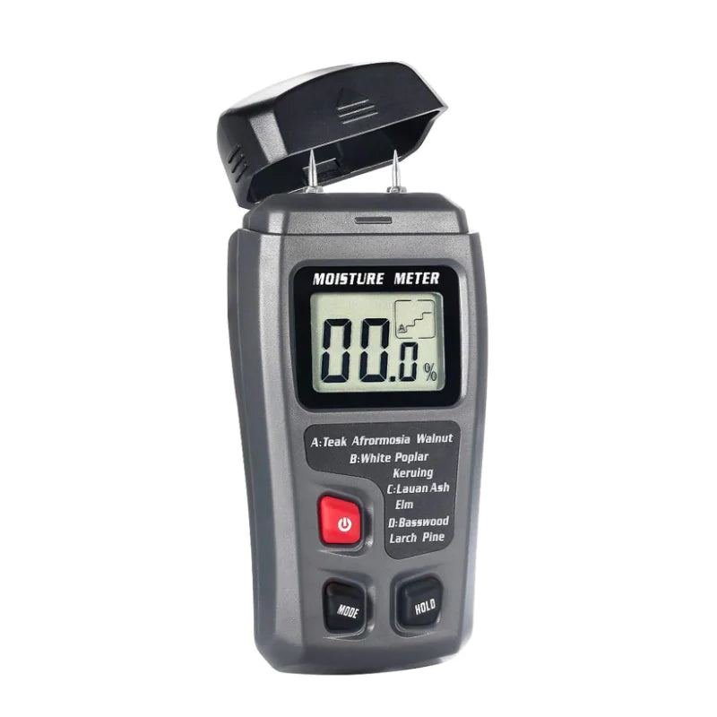 Digital LCD Wood Moisture Meter Detector Tester Wood Firewood Paper Cardboard Anti Spier