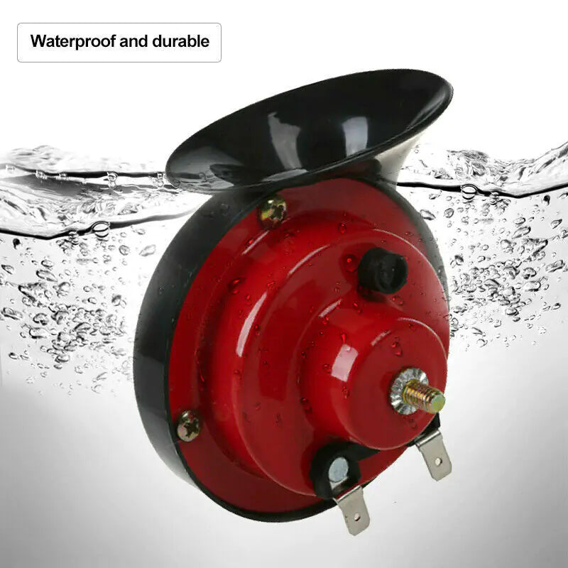 2PC 12V 300DB Super Loud Train Air Horn Waterproof Motorcycle Car Truck SUV Boat Anti Spier