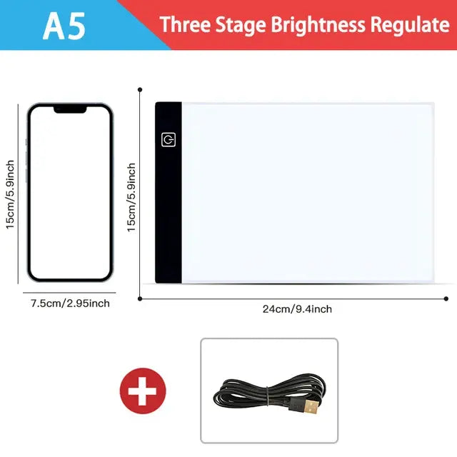 Dimmable LED Drawing Pad: Creative Kids' Gift Anti Spier