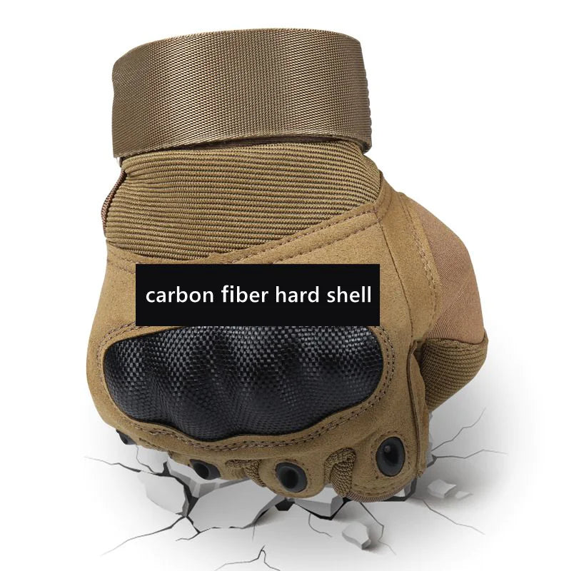 Tactical Motorcycle Motocross Full Finger Gloves Motorbike Riding Racing Mittens Anti Spier