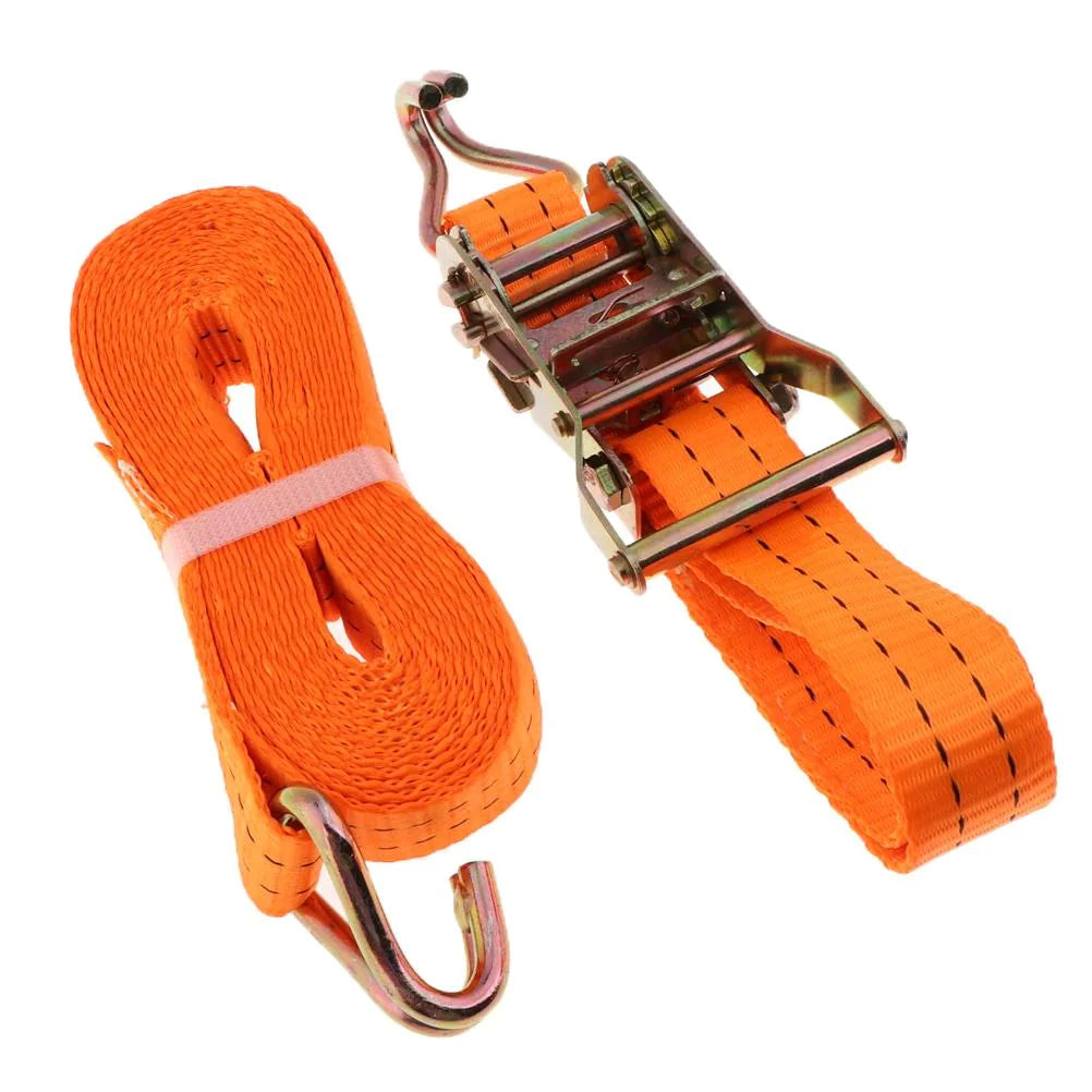 4 PK Ratchet Tie Down Straps 1.5" x 15 Feet 4,000 LB Safety J Hook Heavy Duty US Anti Spier