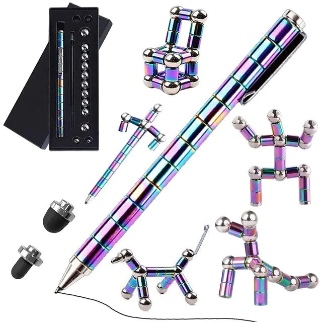 Multifunctional Deformable Magnet Fidget Pen Anti Spier