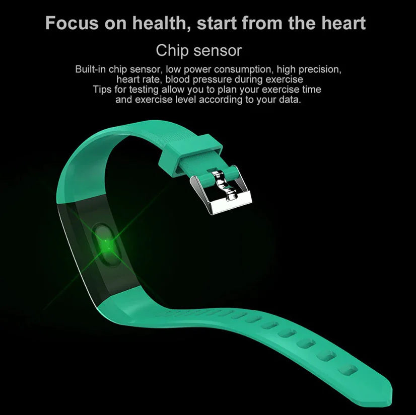 Fitness Smart Watch Activity Tracker Heart Rate For Women Men Oxygen BP Monitor - Anti Spier 