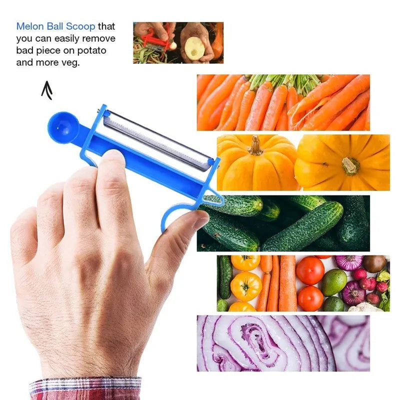 Magic Trio Peeler, Slicer and Shredder Anti Spier