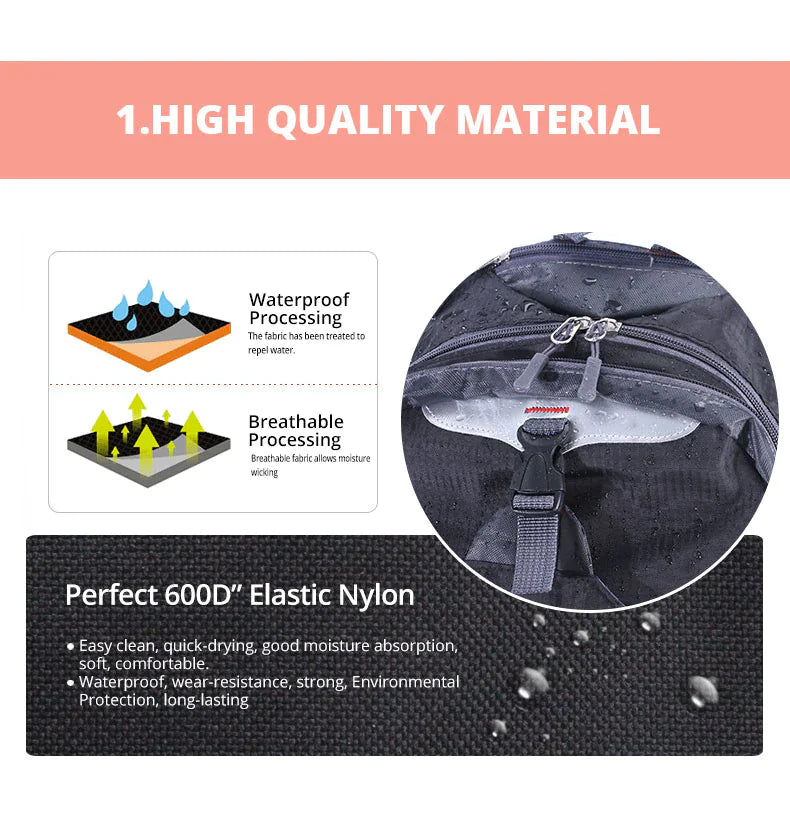 40L Men Women Travel Backpack Rucksack Camping Laptop Hiking School Book Bag USA Anti Spier