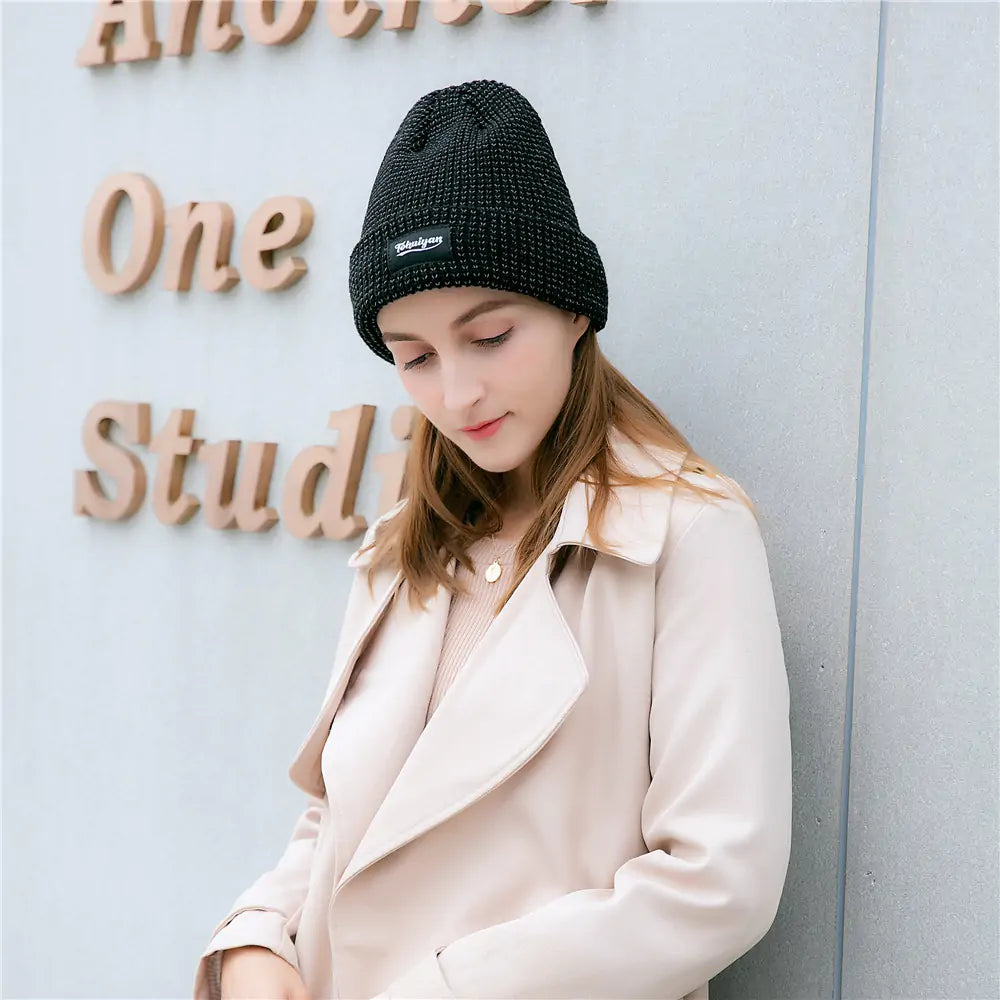 Reflective Beanie Anti Spier