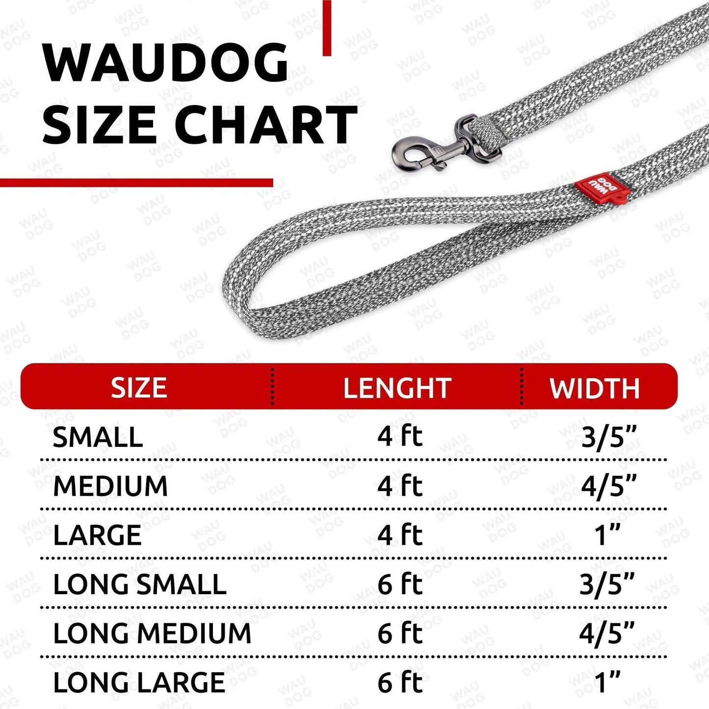 Recycled Cotton Dog Leash 3/5 inch x 6 Ft Eco Friendly for Small Medium Large Anti Spier