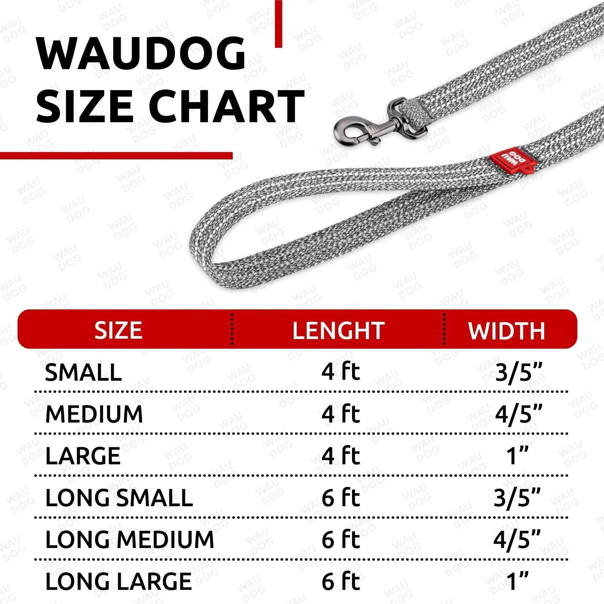 Recycled Cotton Dog Leash 3/5 inch x 6 Ft Eco Friendly for Small Medium Large Anti Spier