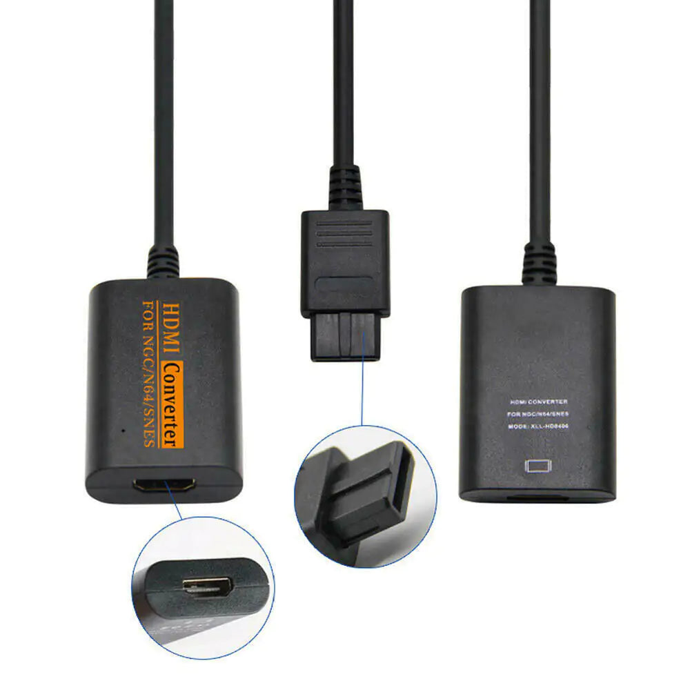 N64 To HDMI Converter Adapter HD Link Cable For Nintendo Gamecube Super NES SNES Anti Spier